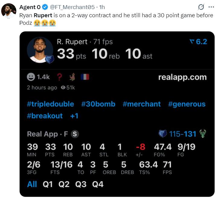  从边缘到爆发：吕佩尔33分三双背后的技术解码与生存博弈 体育新闻