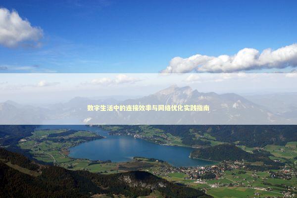 数字生活中的连接效率与网络优化实践指南 数字生活中的连接效率与网络优化实践指南 IT技术